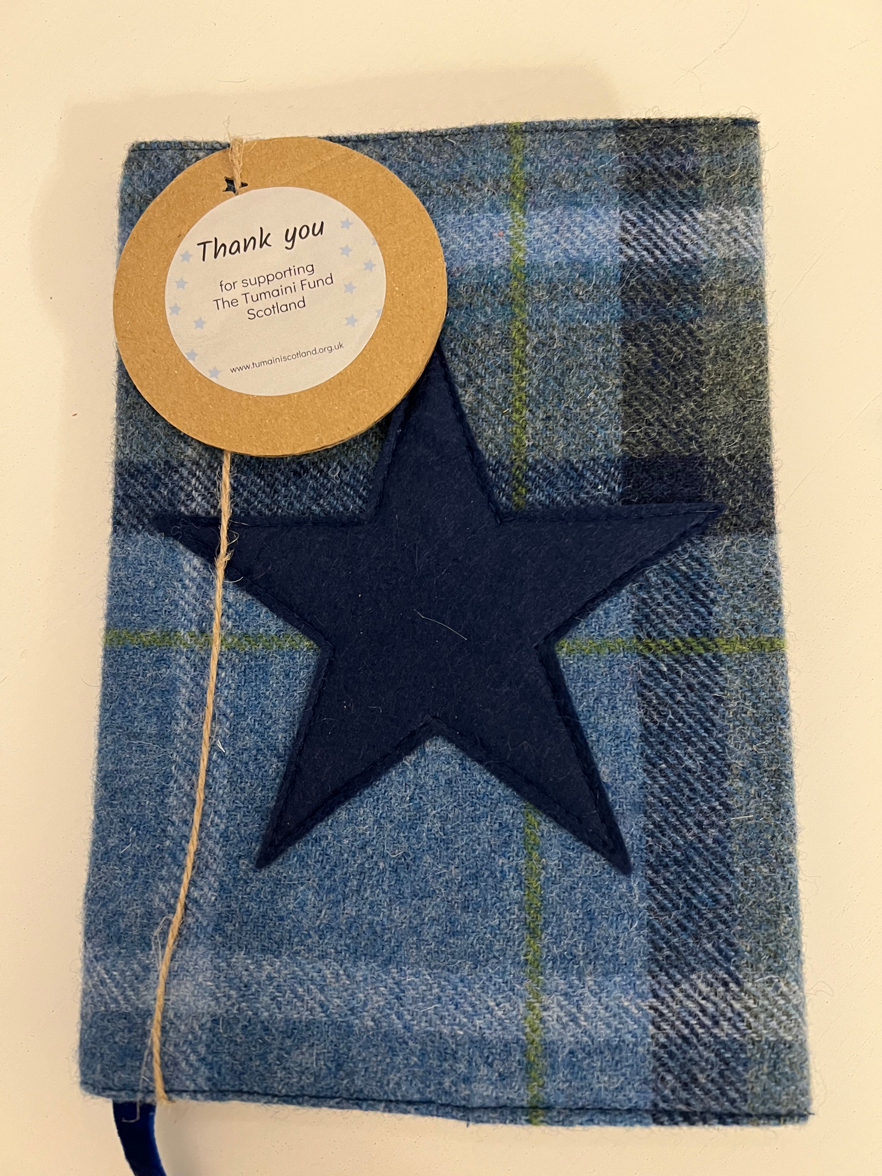 Tartan style Tweed Notepad (in support of Tumani Fund (Scotland) charity)
