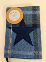 Load image into Gallery viewer, Tartan style Tweed Notepad (in support of Tumani Fund (Scotland) charity)
