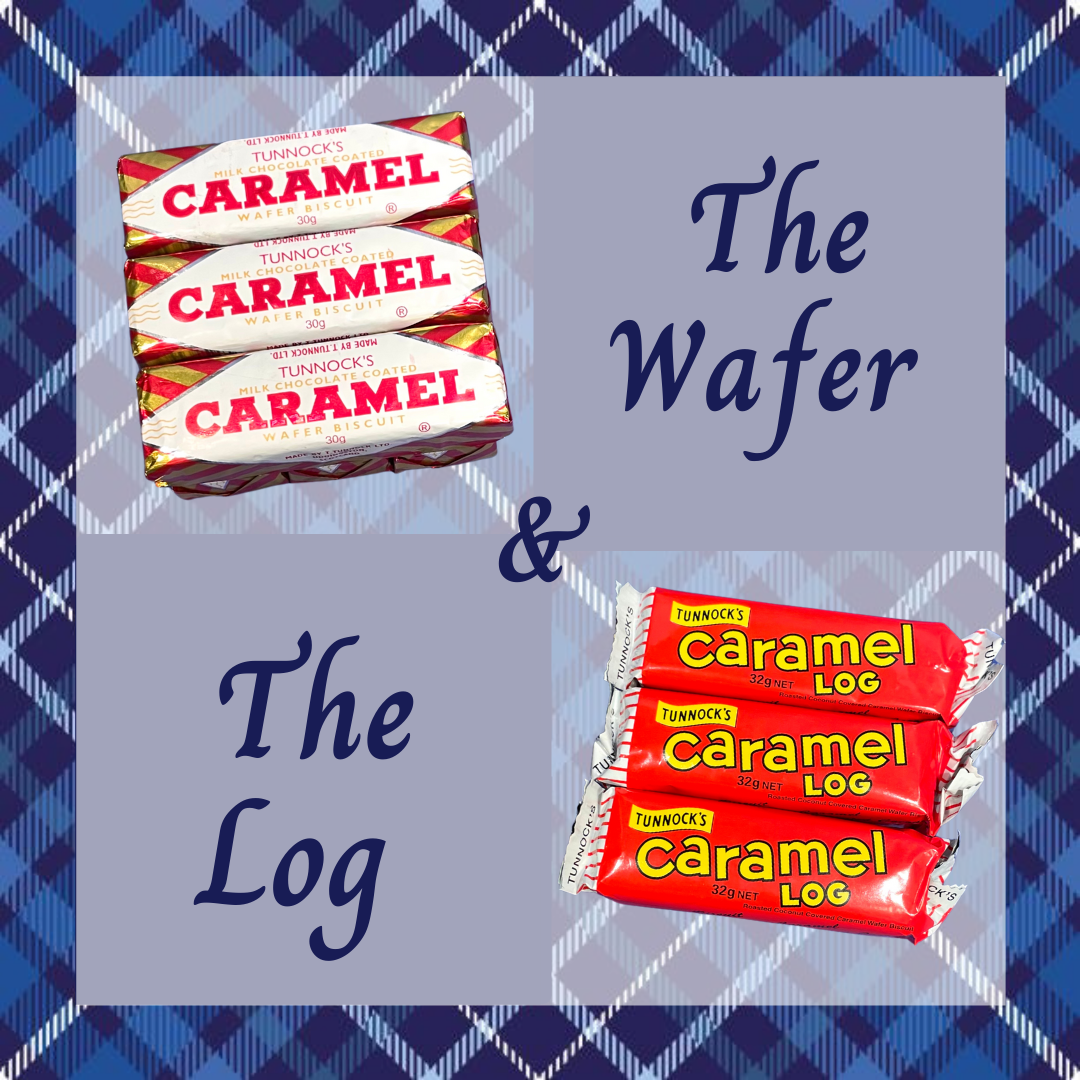 Tunnocks Caramel Logs and Caramel Wafers available in packs of 5 or 8 (each). 